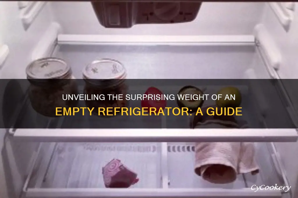 how much does an empty refrigerator weigh