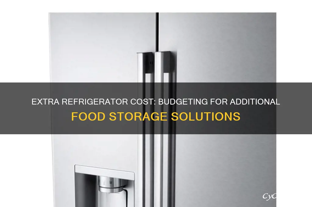 how much does an extra refrigerator cost
