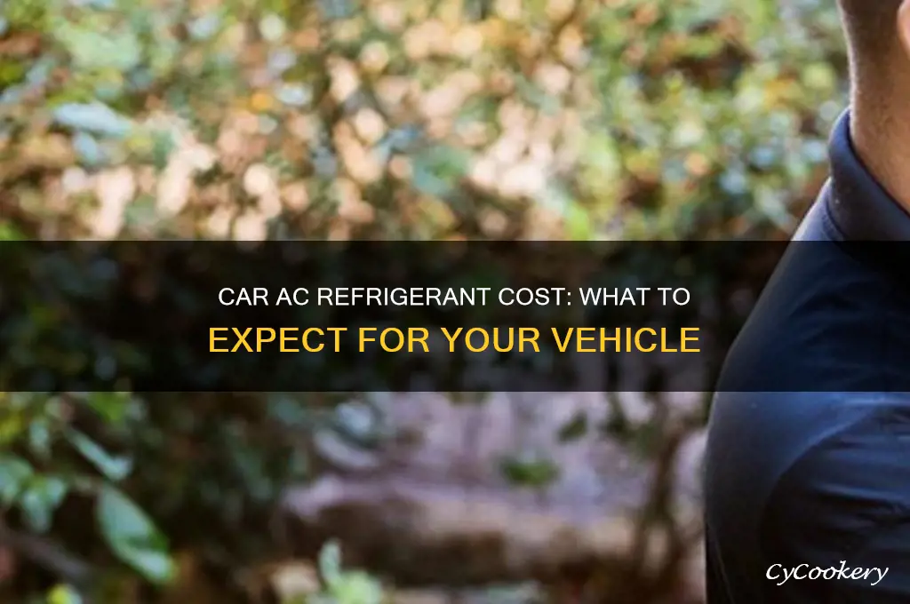 how much does car ac refrigerant cost