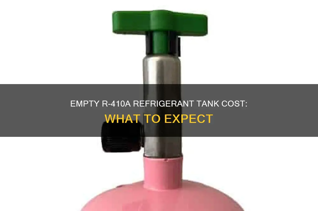 how much does empty refrigerant tank 410