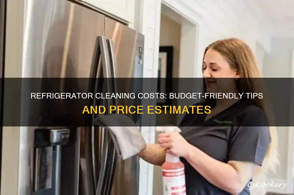 how much does it cost to clean a refrigerator