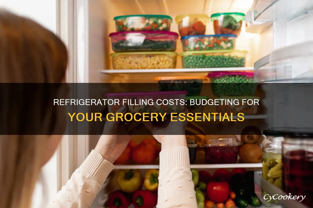 how much does it cost to fill a refrigerator