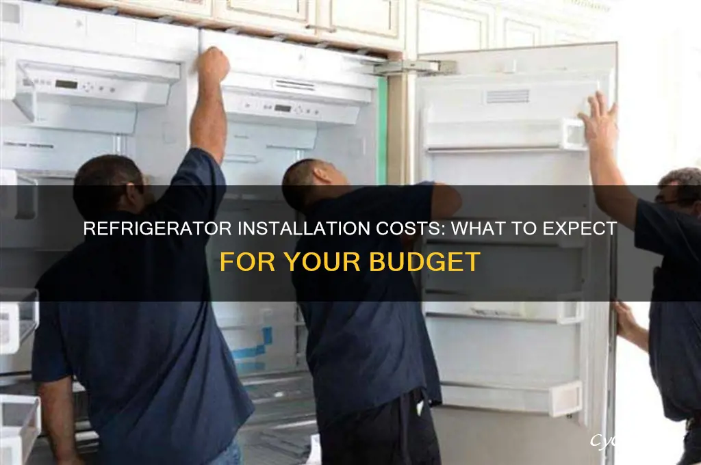 how much does it cost to install a refrigerator