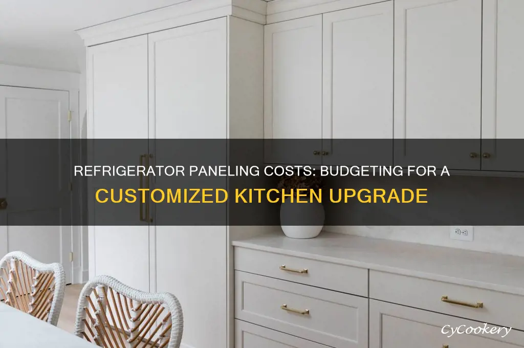how much does it cost to panel a refrigerator