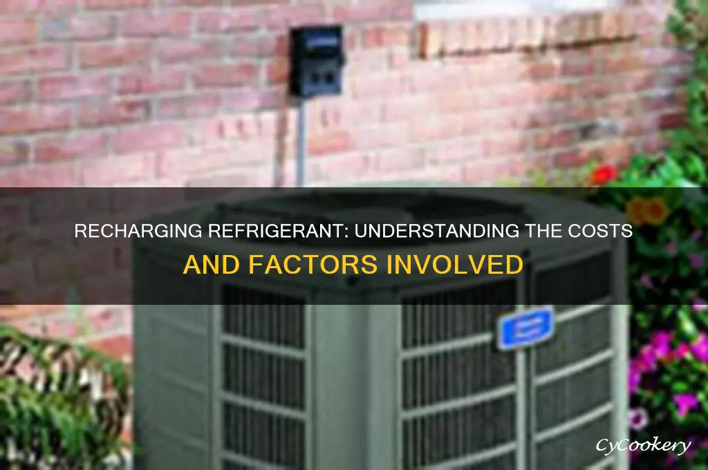 how much does it cost to recharge refrigerant