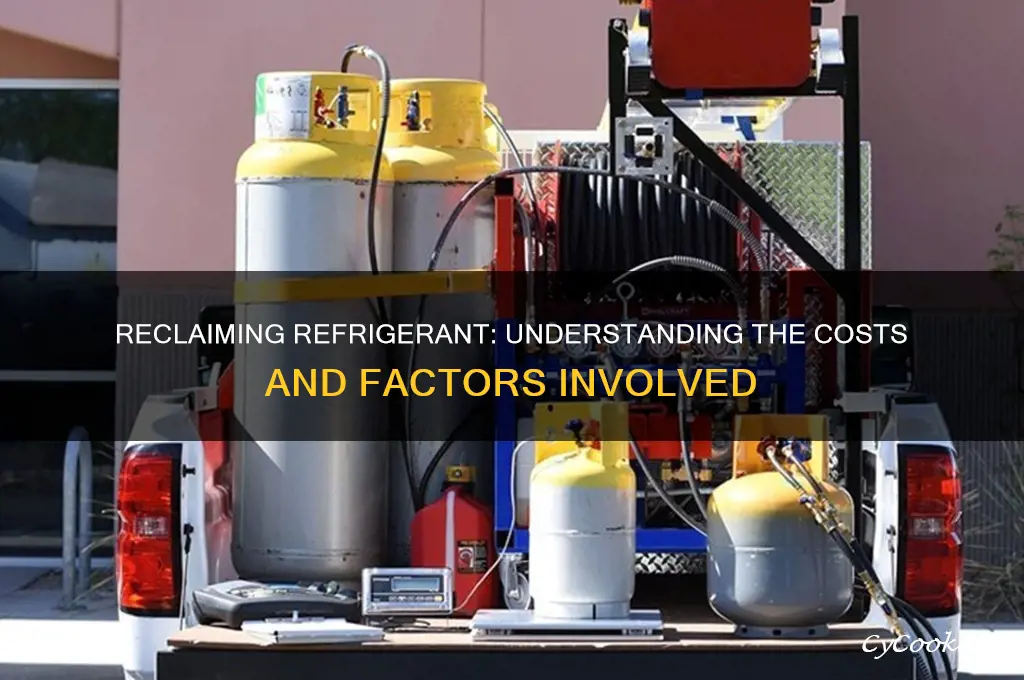 how much does it cost to reclaim refrigerant
