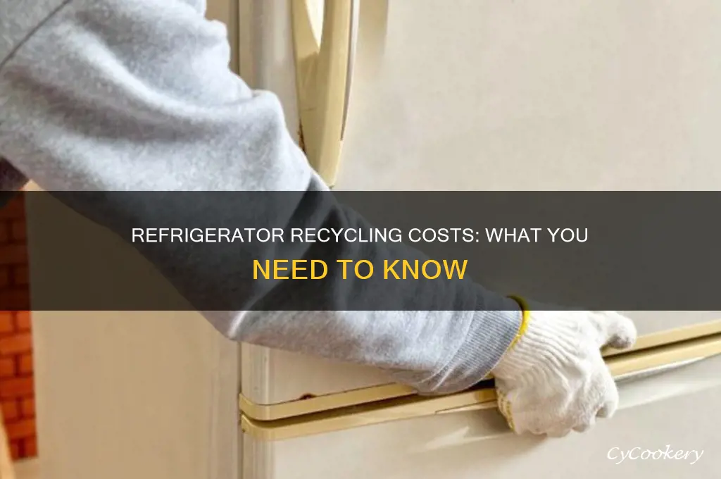 how much does it cost to recycle a refrigerator