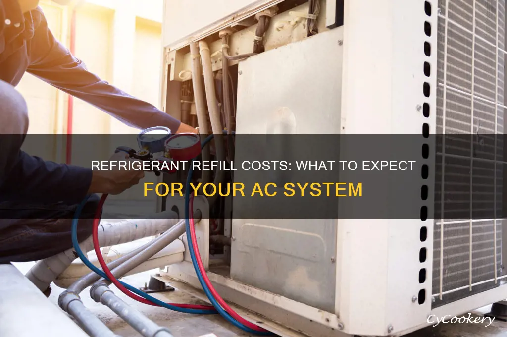 how much does it cost to refill a refrigerant