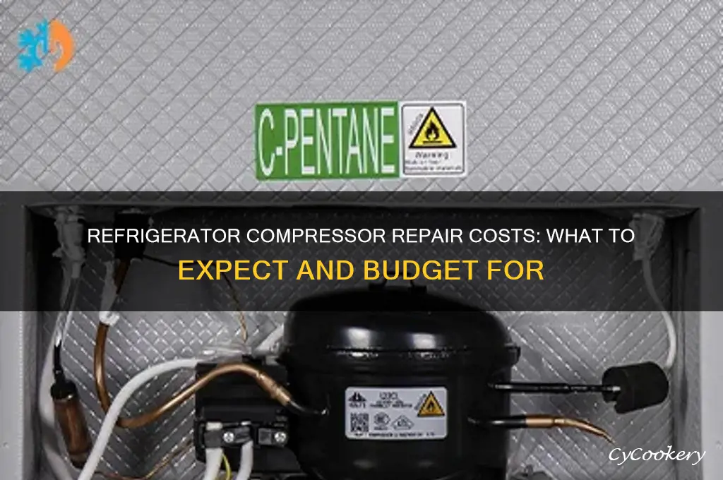 how much does it cost to repair refrigerator compressor
