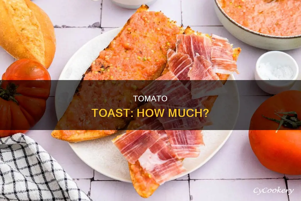 how much does pan con tomate cost