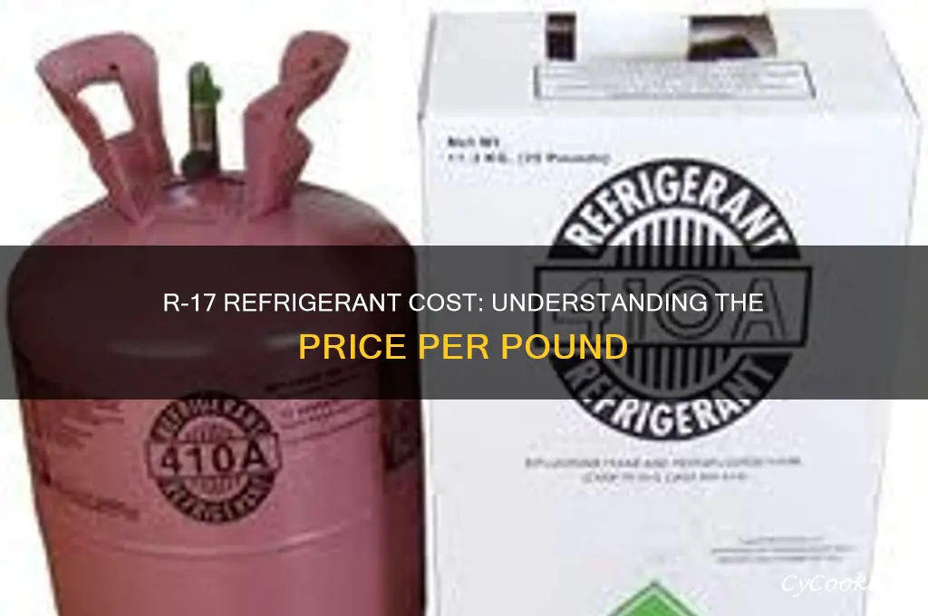 how much does r-17 refrigerant cost per pound