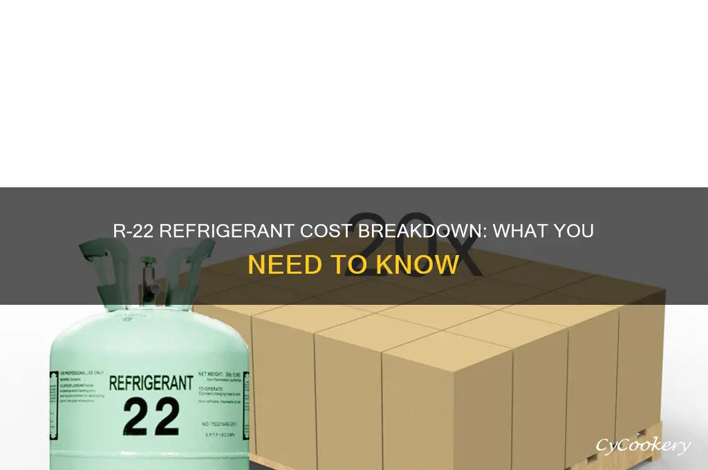 how much does r 22 refrigerant cost