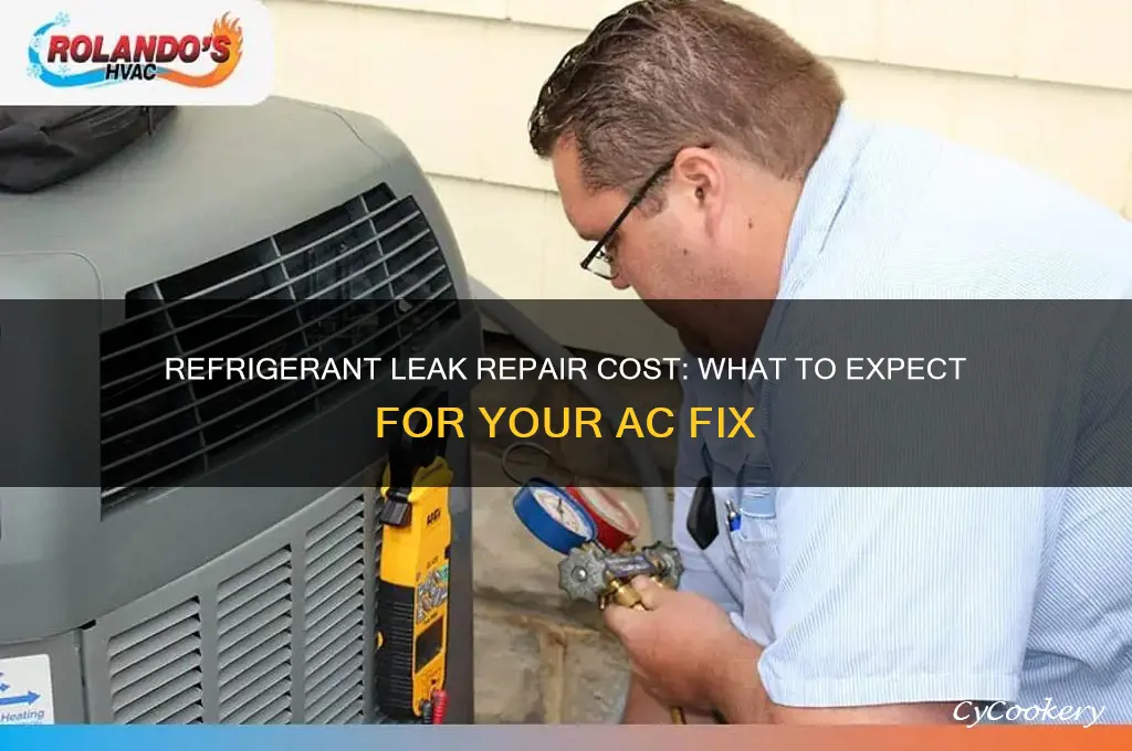 how much does refrigerant leak repair cost