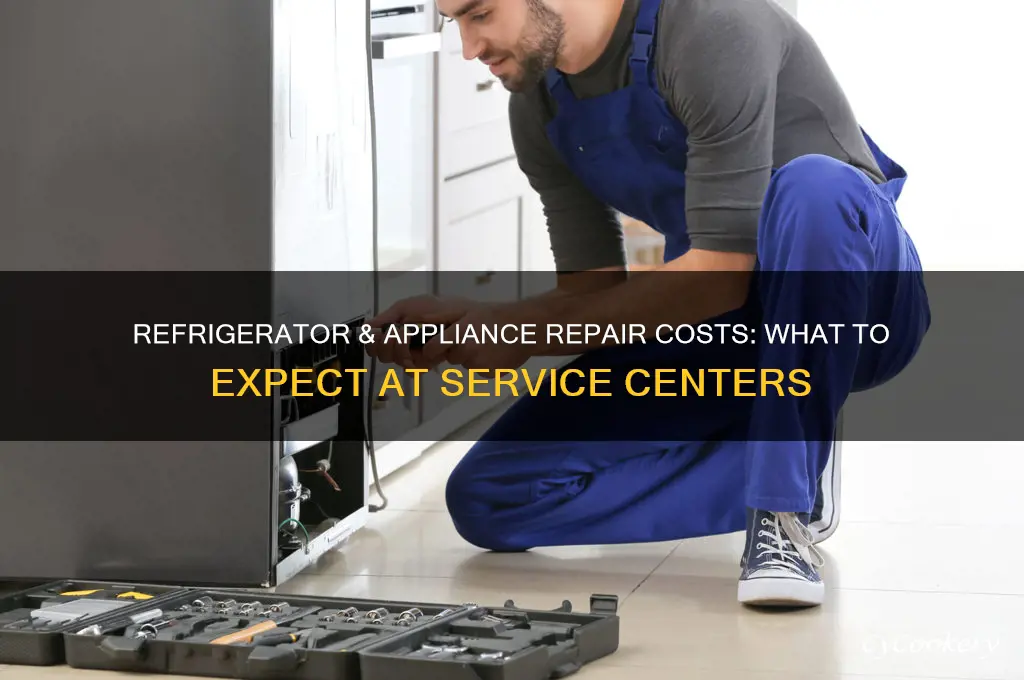 how much does refrigerator & appliance repair center cost