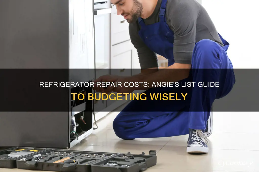 how much does refrigerator repair cost angie