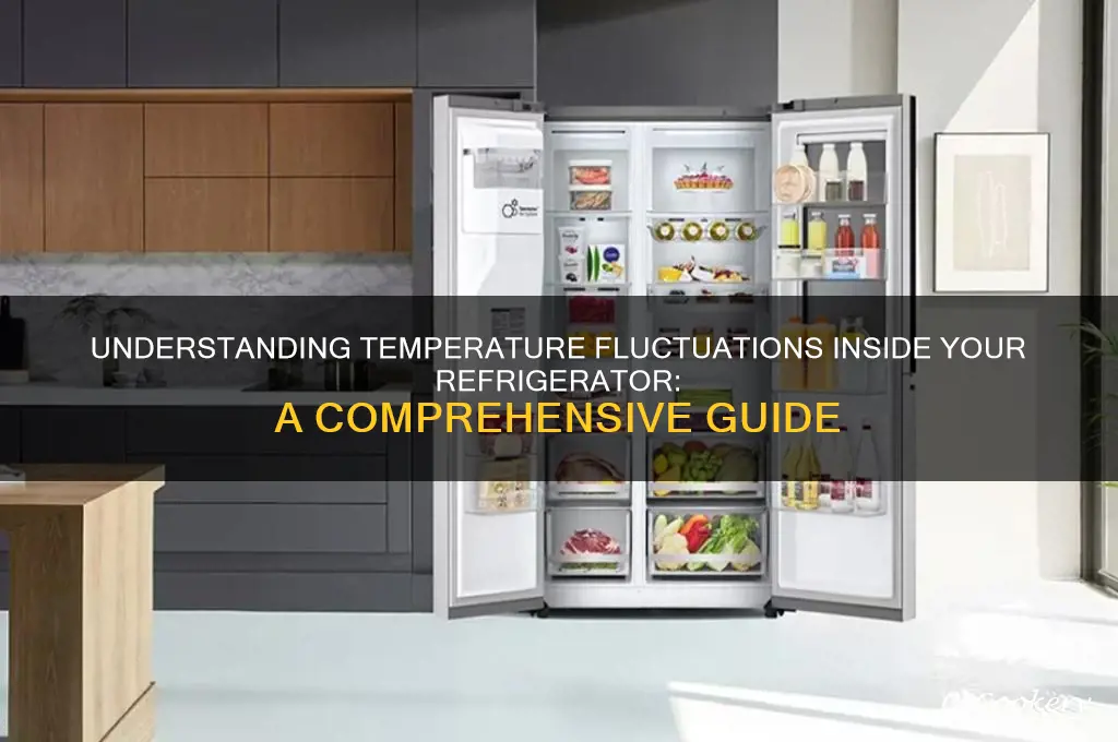 how much does the temperature vary in a refrigerator