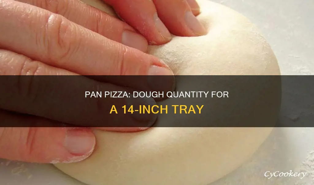 how much dough for a 14 inch pan pizza