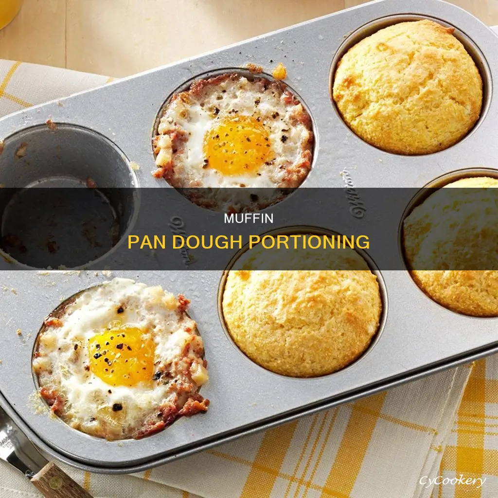 how much dough in a muffin pan