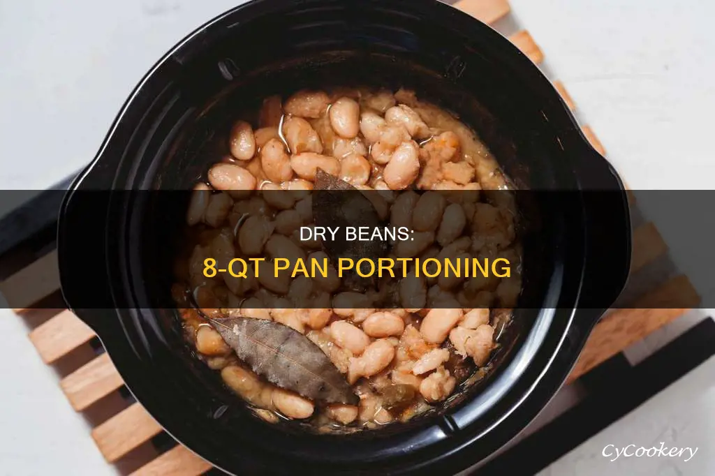 how much dry beans for 8 qt pan