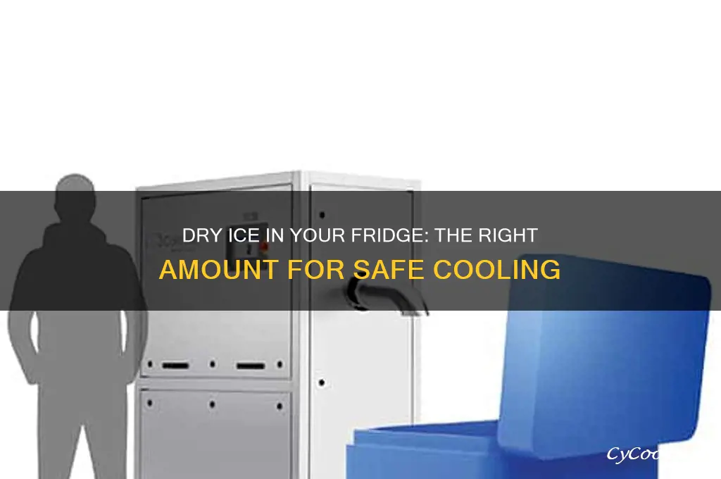 how much dry ice for a refrigerator