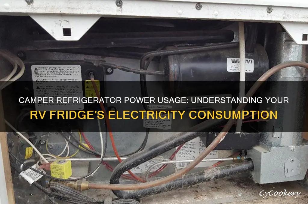 how much electricity does a camper refrigerator use