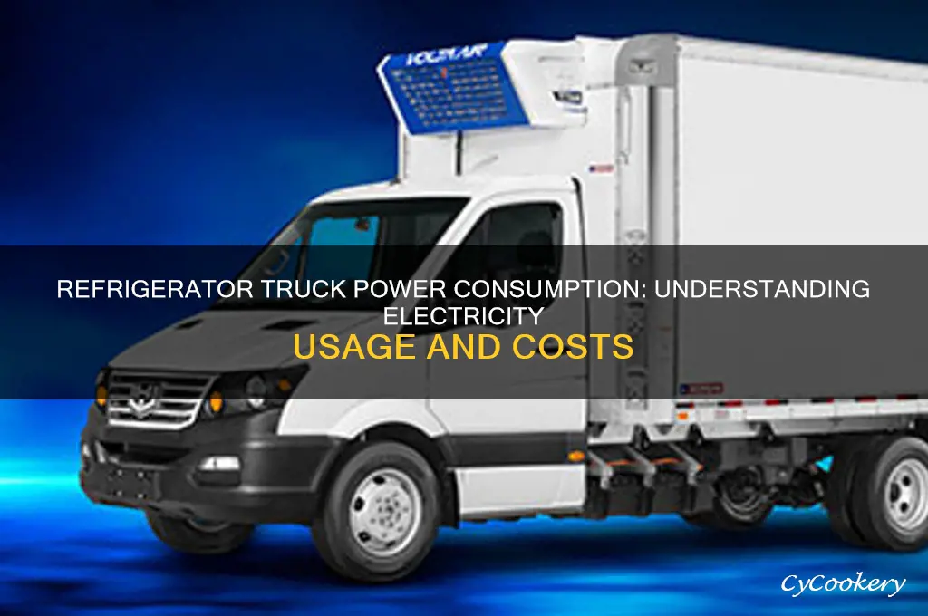 how much electricity does a refrigerator truck pull