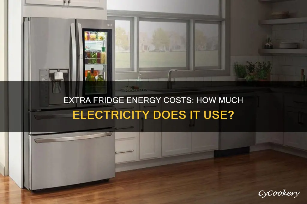 how much electricity does an extra refrigerator use