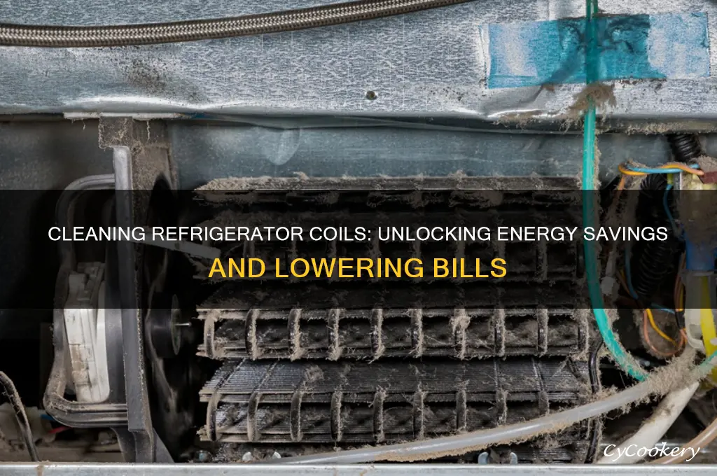 how much electricity does cleaning refrigerator coils save