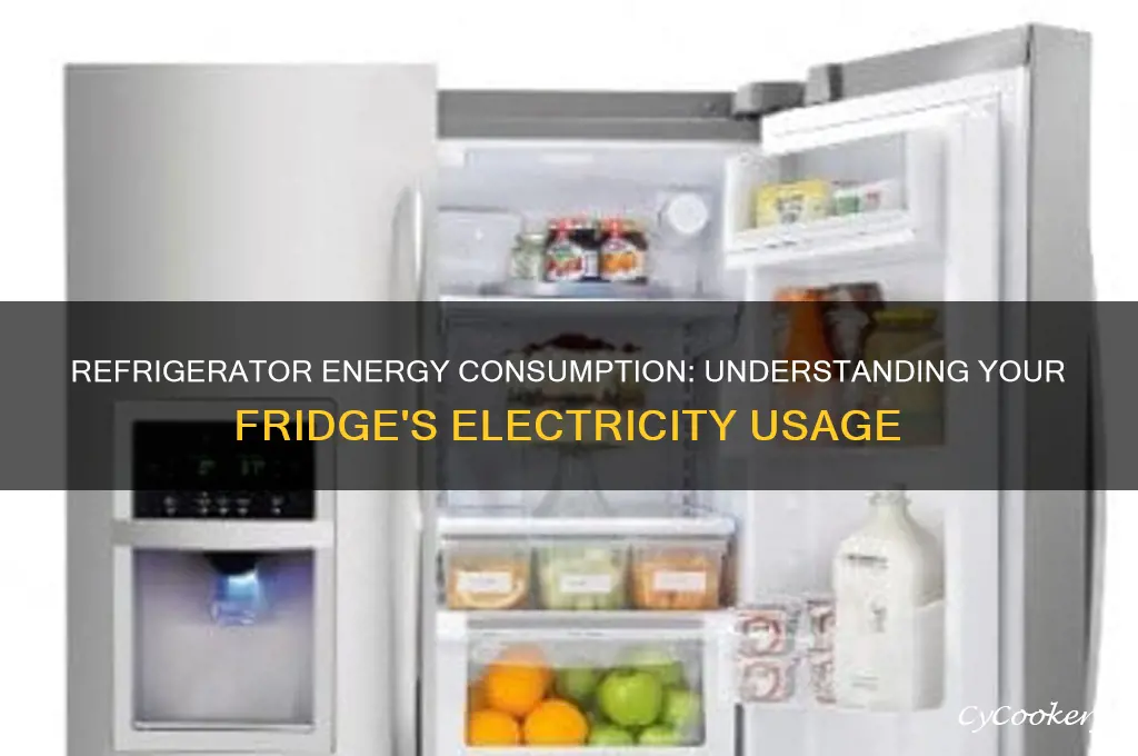 how much electricty does a refrigerator ue