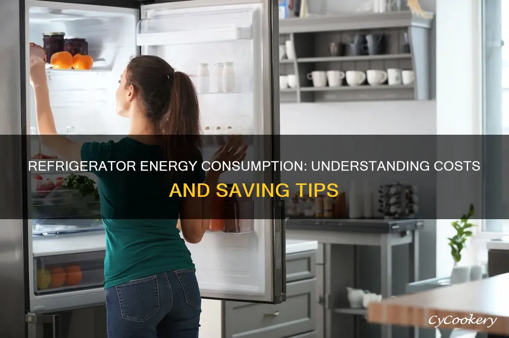 how much energy does a refrigerator use cost