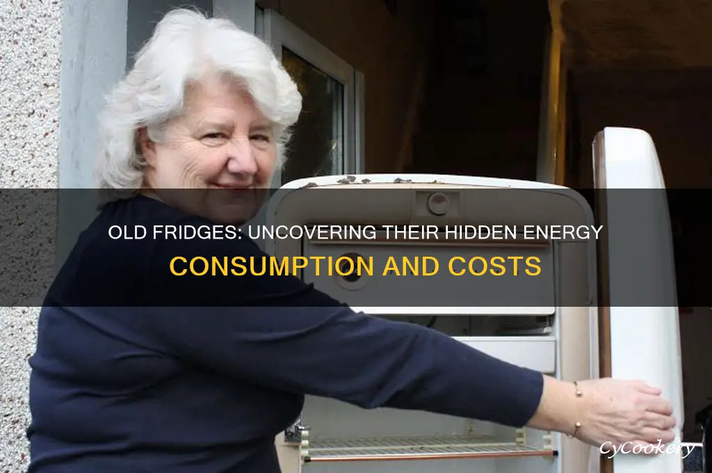 how much energy does an old refrigerator use