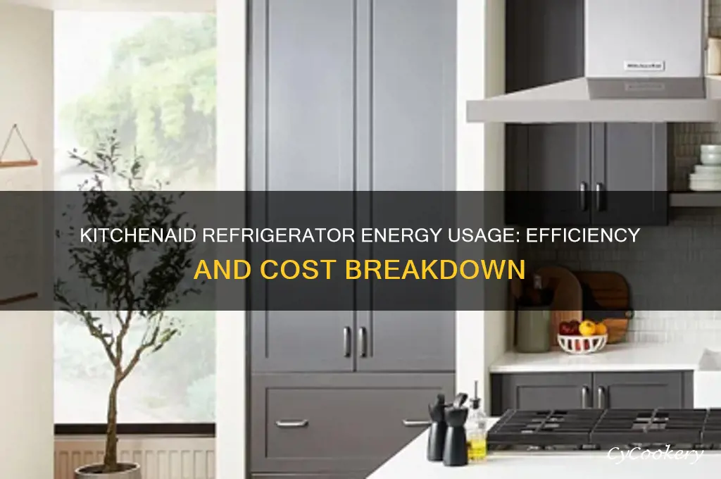 how much energy does kitchenaid refrigerator use