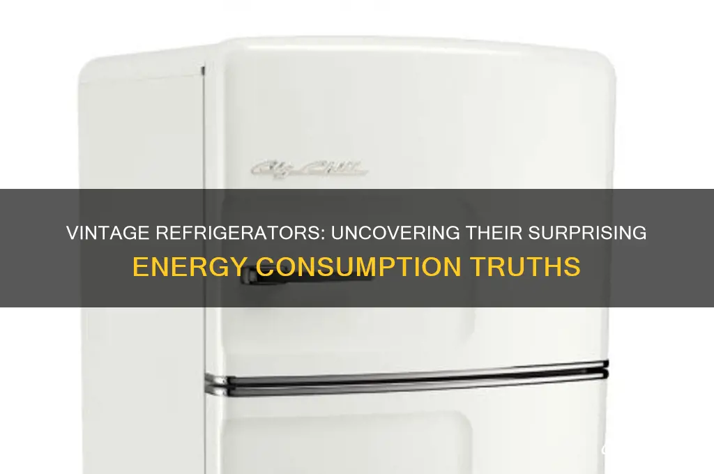 how much energy to vintage refrigerators use