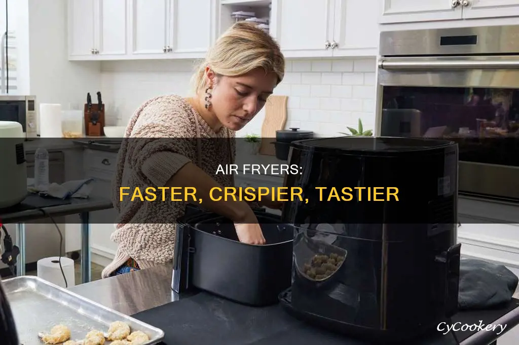 how much faster does an air fryer cook