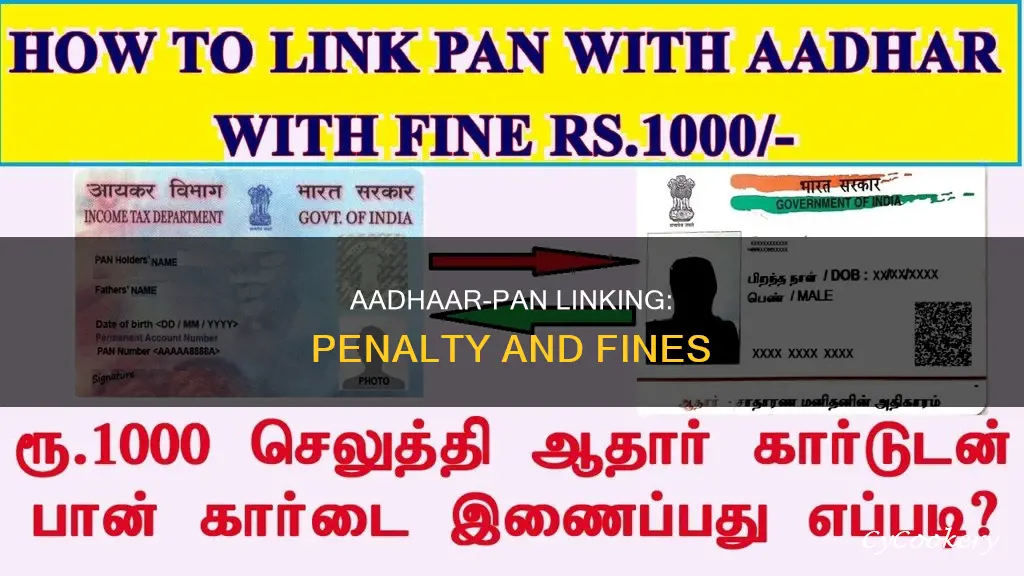 how much fine for not linking aadhaar with pan