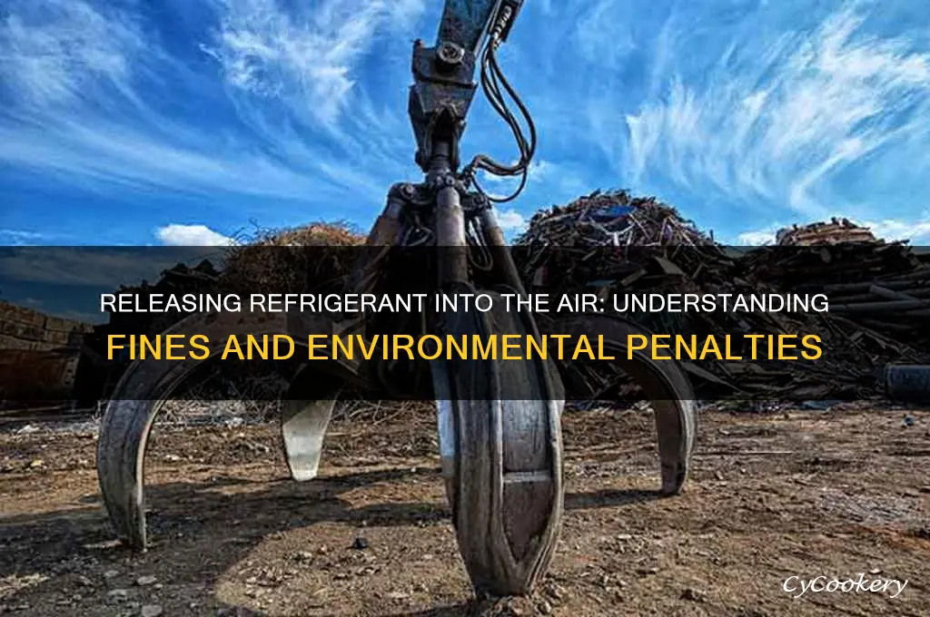 how much fine for releasing refrigerant into the air