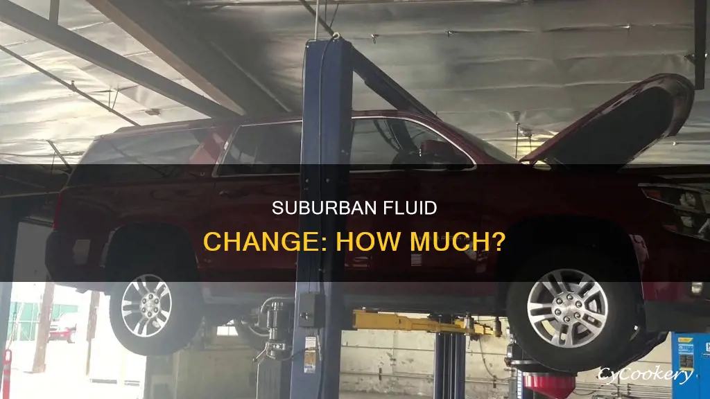 how much fluid after pan and filter change 99 suburban