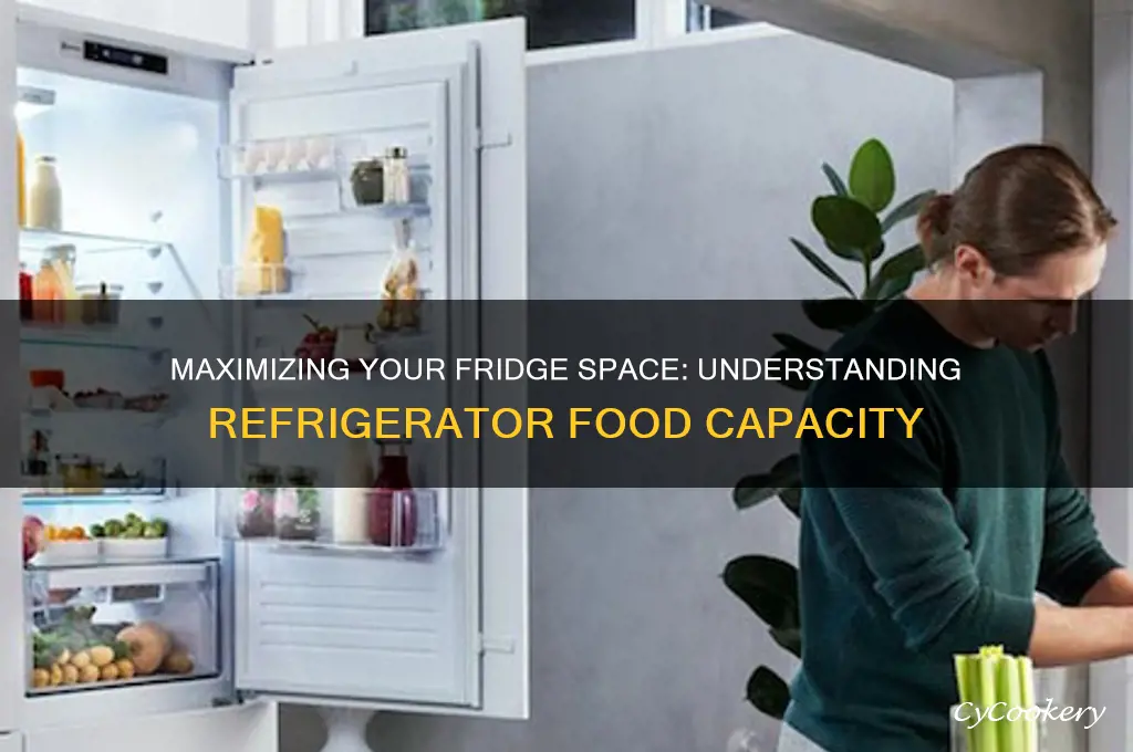 how much food can a refrigerator hold
