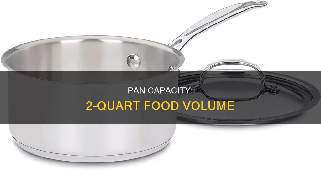 how much food does a 2 quart pan hold