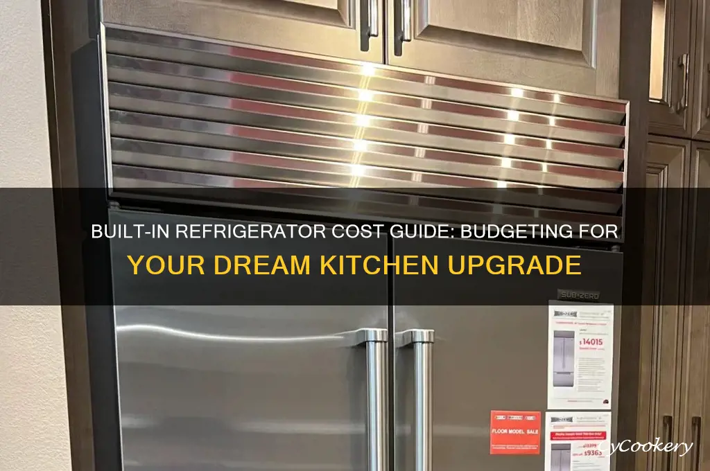 how much for a built in refrigerator