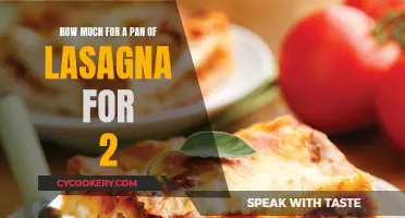 Lasagna Pan for Two: How Much?