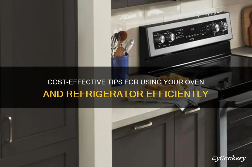 how much for use oven and refrigerator