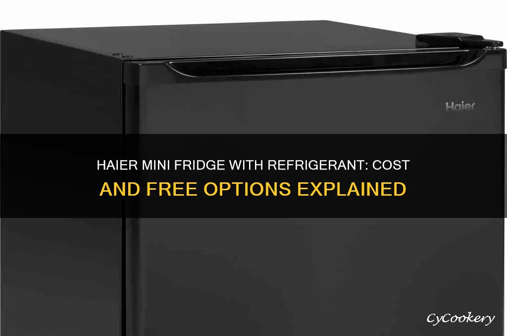 how much free haier mini fridge with refrigerant