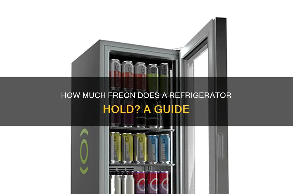 how much freon does a refrigerator hold