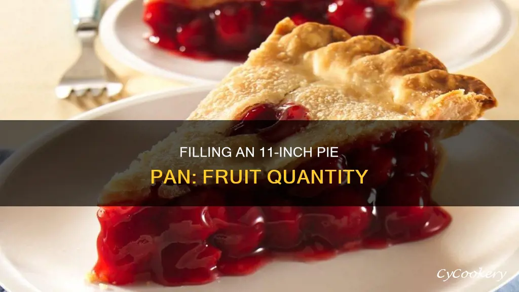 how much fruit in an 11-inch pie pan