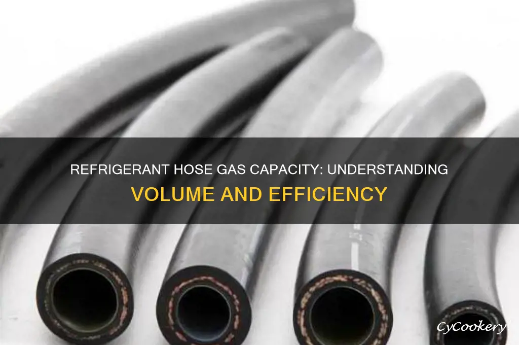 how much gas does a refrigerant hose hold
