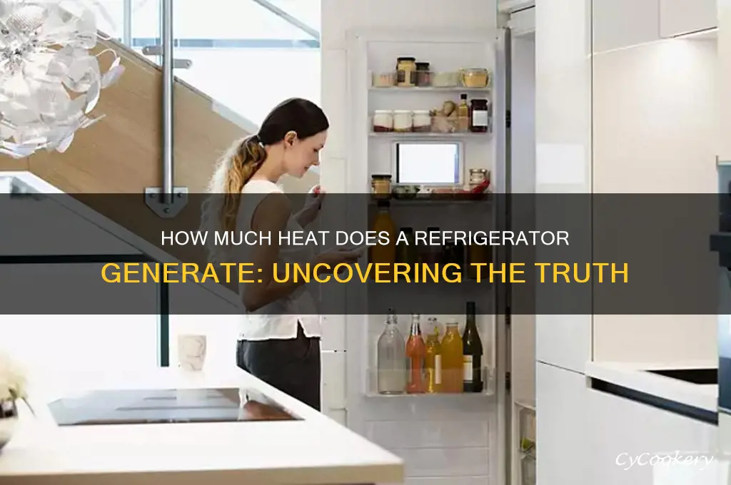 how much heat does a refrigerator generate