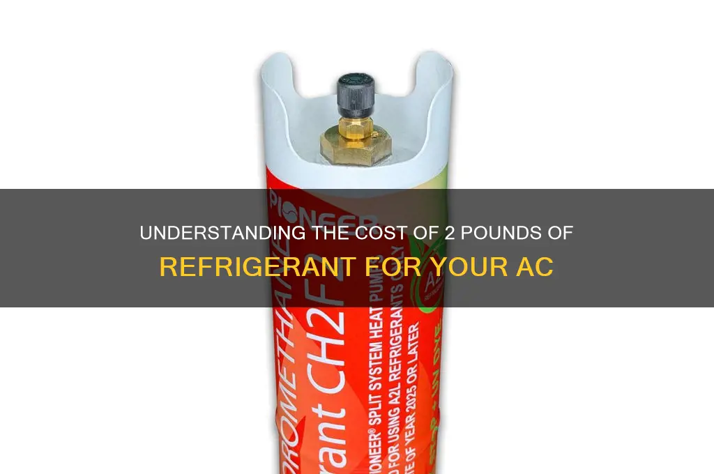 how much is 2 pounds of refrigerant