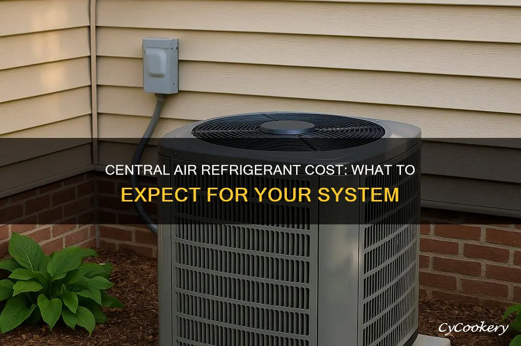how much is a central air refrigerant