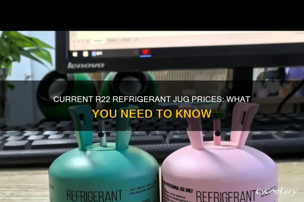 how much is a jug of r22 refrigerant